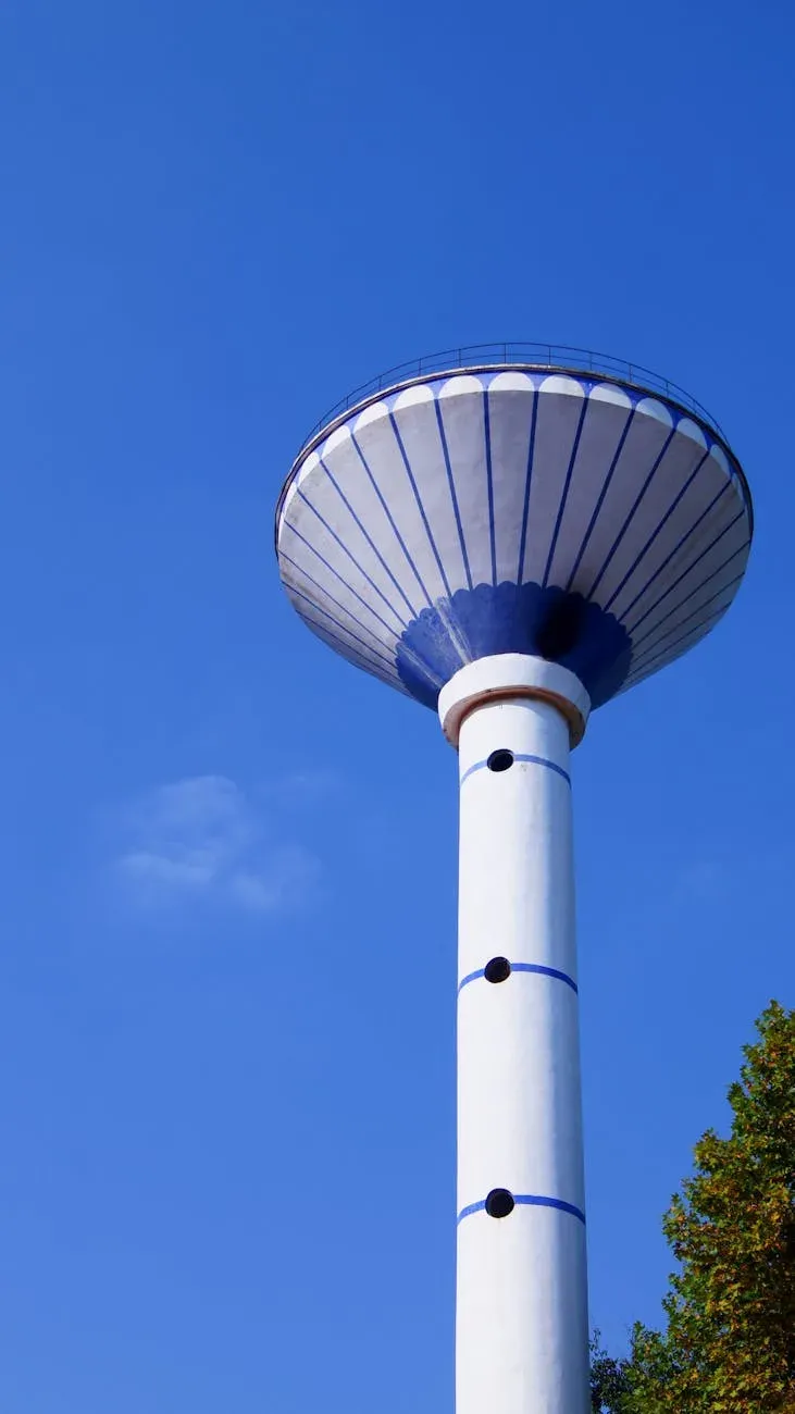 Torre De água Contra O Céu